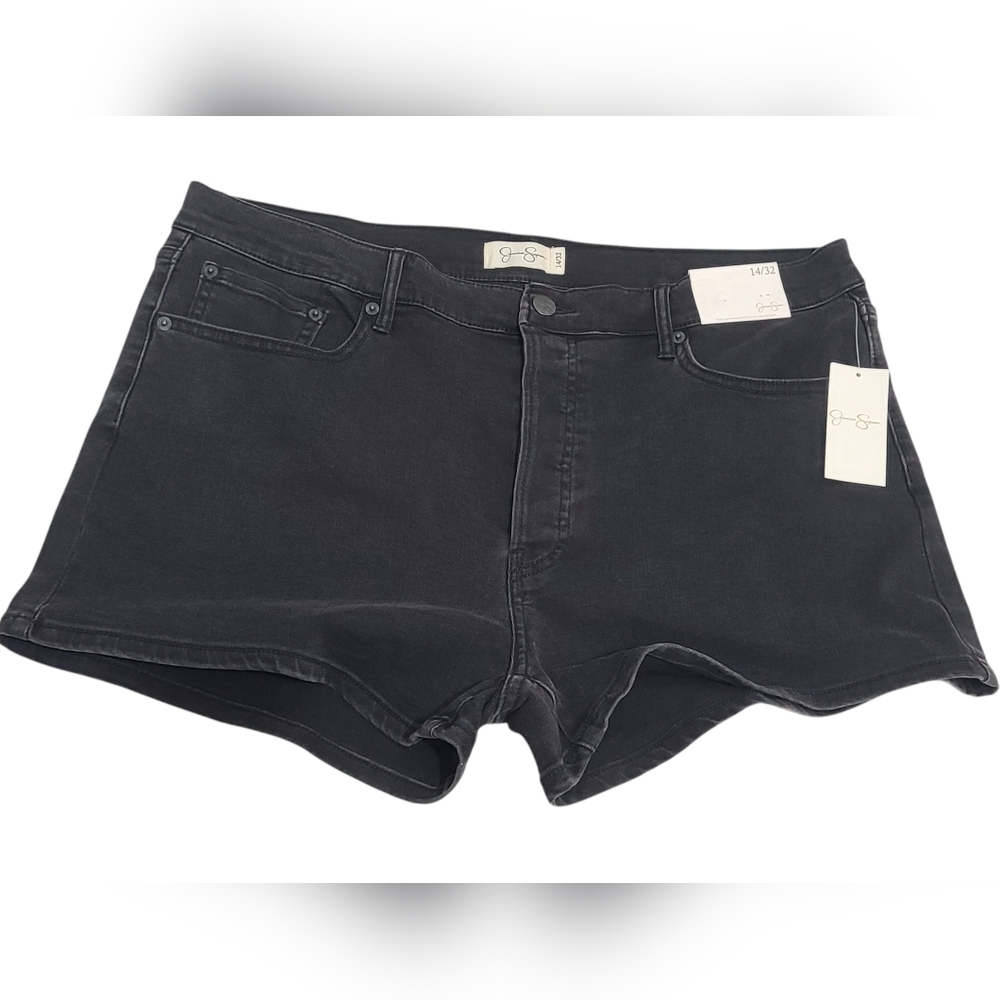 Jessica Simpson Black Jean Shorts Size 14/32